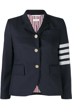 Thom Browne 4-Bar plain weave suiting jacket
