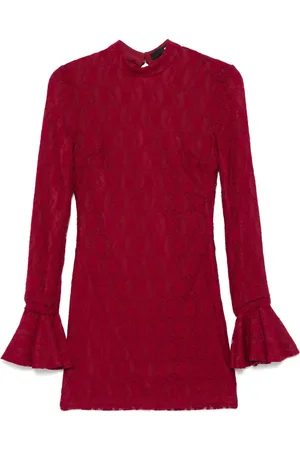 ROTATE Lace mini dress
