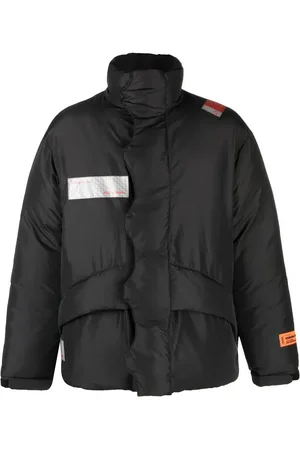 Heron Preston Logo-patch padded coat