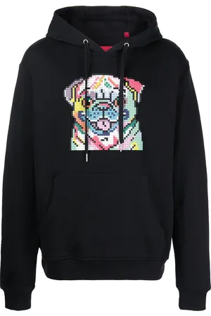 MOSTLY HEARD RARELY SEEN Rainbow Pug pullover hoodie