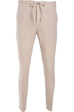 120% Lino Drawstring-waist trousers