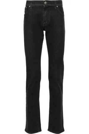 corneliani Mid-rise tapered jeans