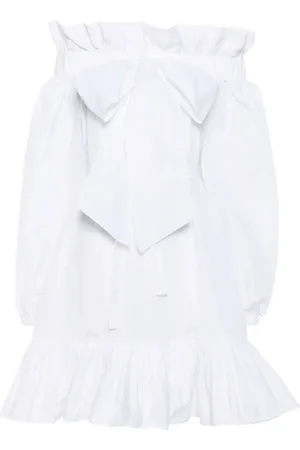Patou Volume ruffled minidress