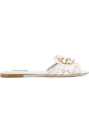 Dolce & Gabbana Rainbow Lace brooch-detail sandals