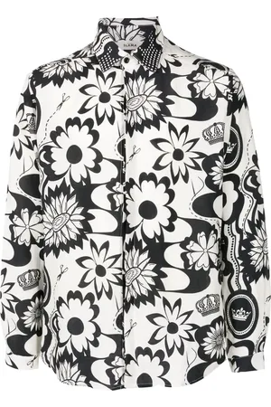 AMIR SLAMA Graphic-print long-sleeve shirt
