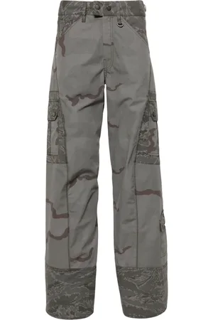 Marine Serre Regenerated Camo cargo trousers