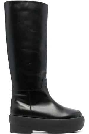 Gia Borghini Platform-sole leather boots