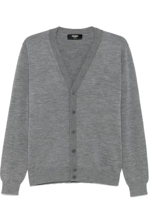 Fendi Embossed-logo cardigan