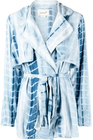 Bambah Tie-dye trench-style blouse
