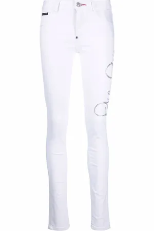 Philipp Plein Signature embellished skinny jeans