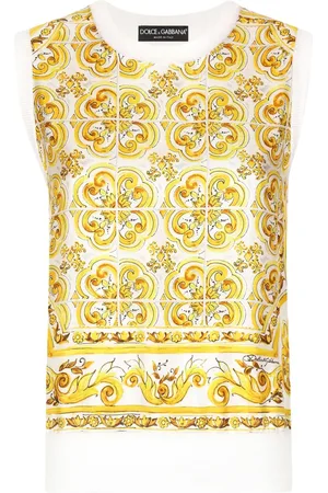 Dolce & Gabbana Majolica sleeveless sweater