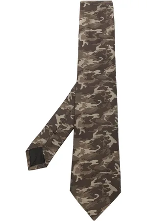 Givenchy Camouflage-pattern silk tie