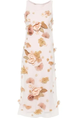 Viktor & Rolf Floral-appliqu?? midi dress