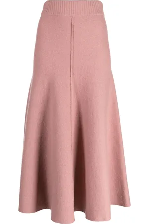 PRINGLE OF SCOTLAND Fine-knit midi skirt