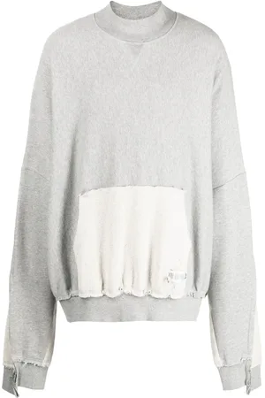 MOSTLY HEARD RARELY SEEN Exposed-seam brushed cotton sweatshirt
