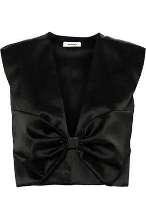 Sandro Bow-appliqu?? top
