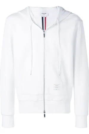 Thom Browne Center-Back Stripe Loopback Hoodie