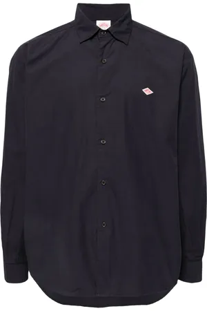 DANTON Logo-appliqu?? cotton shirt