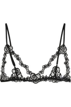 FLEUR DU MAL Fleur guipure ouvert bralette