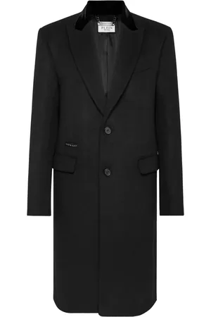 Philipp Plein Flocked-logo coat