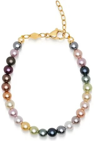 Nialaya Rainbow pearl bracelet