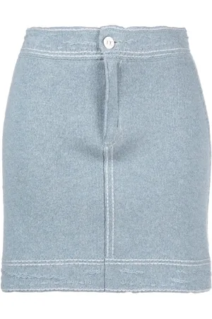 Barrie Contrast-stitch mini skirt