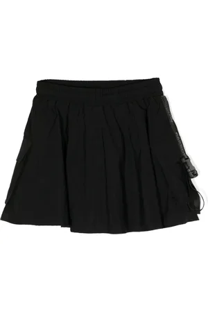 BARROW Buckle-strap flared miniskirt