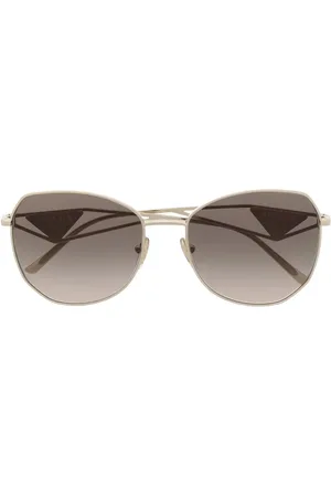 Prada Logo-plaque oversized-frame sunglasses