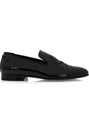 Philipp Plein Skull&Bones patent leather loafers
