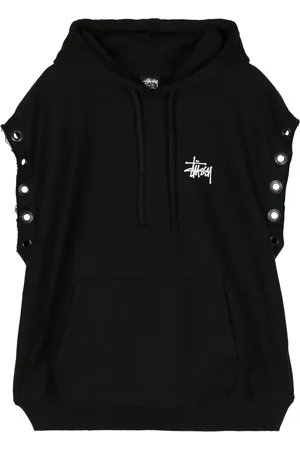 JUNYA WATANABE X Stussy logo-print sleeveless hoodie