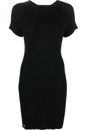 Philipp Plein Logo-plaque ribbed T-shirt dress