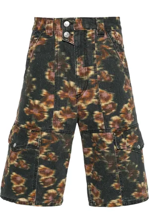 Isabel Marant Jemuel abstract-print cargo shorts