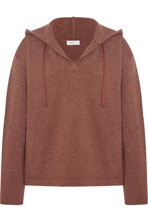ROSETTA GETTY V-neck drawstring hoodie