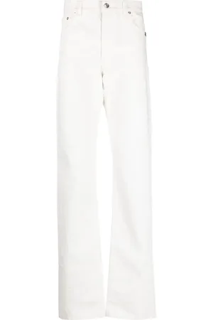 VTMNTS Barcode-print straight-leg jeans