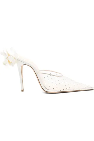 MAGDA BUTRYM 105mm flower-embellished mules