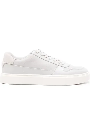 Calvin Klein Logo-print leather sneakers