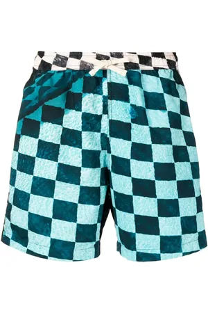 BLUE SKY INN Check print deck shorts