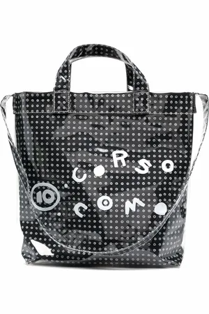 10 CORSO COMO Coated logo-print tote bag