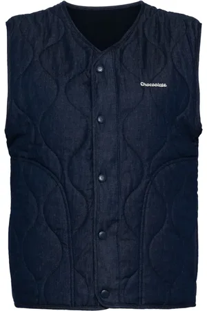 Chocoolate Logo-embroidered puffer jacket