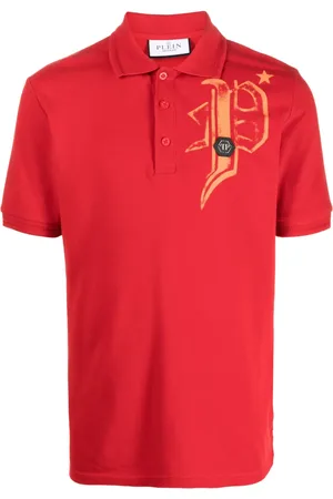 Philipp Plein Skull & Bones jersey polo shirt