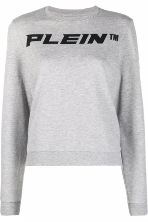 Philipp Plein Logo-print m??lange-effect sweatshirt