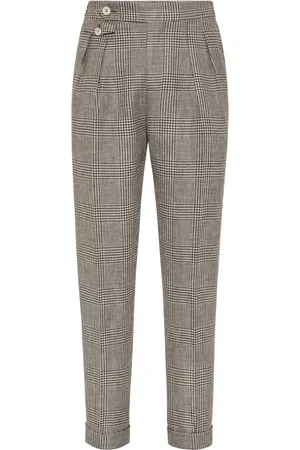 Brunello Cucinelli Prince of Wales-checked trousers