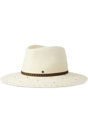Le Mont St Michel Charles strap-detail hat