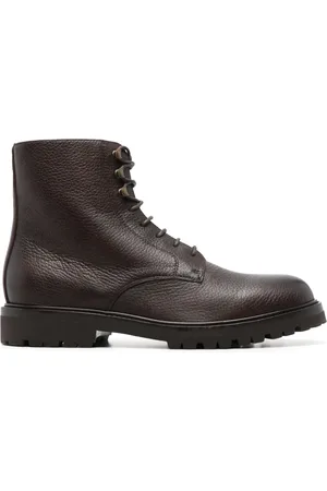 Brunello Cucinelli Round-toe leather ankle boots
