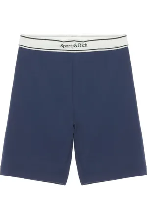 Sporty & Rich Logo-waistband shorts