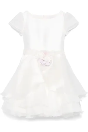 MONNALISA Floral-appliqu?? dress