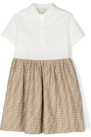 Fendi FF-jacquard flared dress