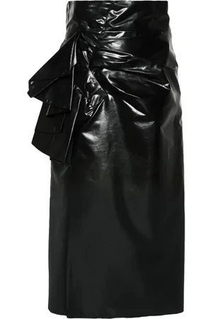 Maison Margiela Coated midi skirt