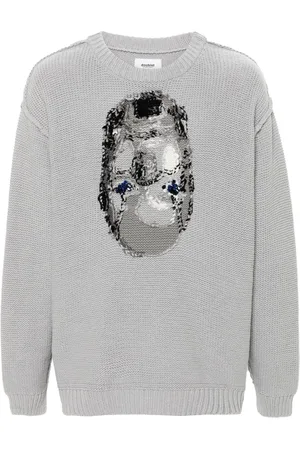 DOUBLET Inside-out jacquard jumper