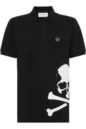 Philipp Plein Skull & Bones cotton polo shirt